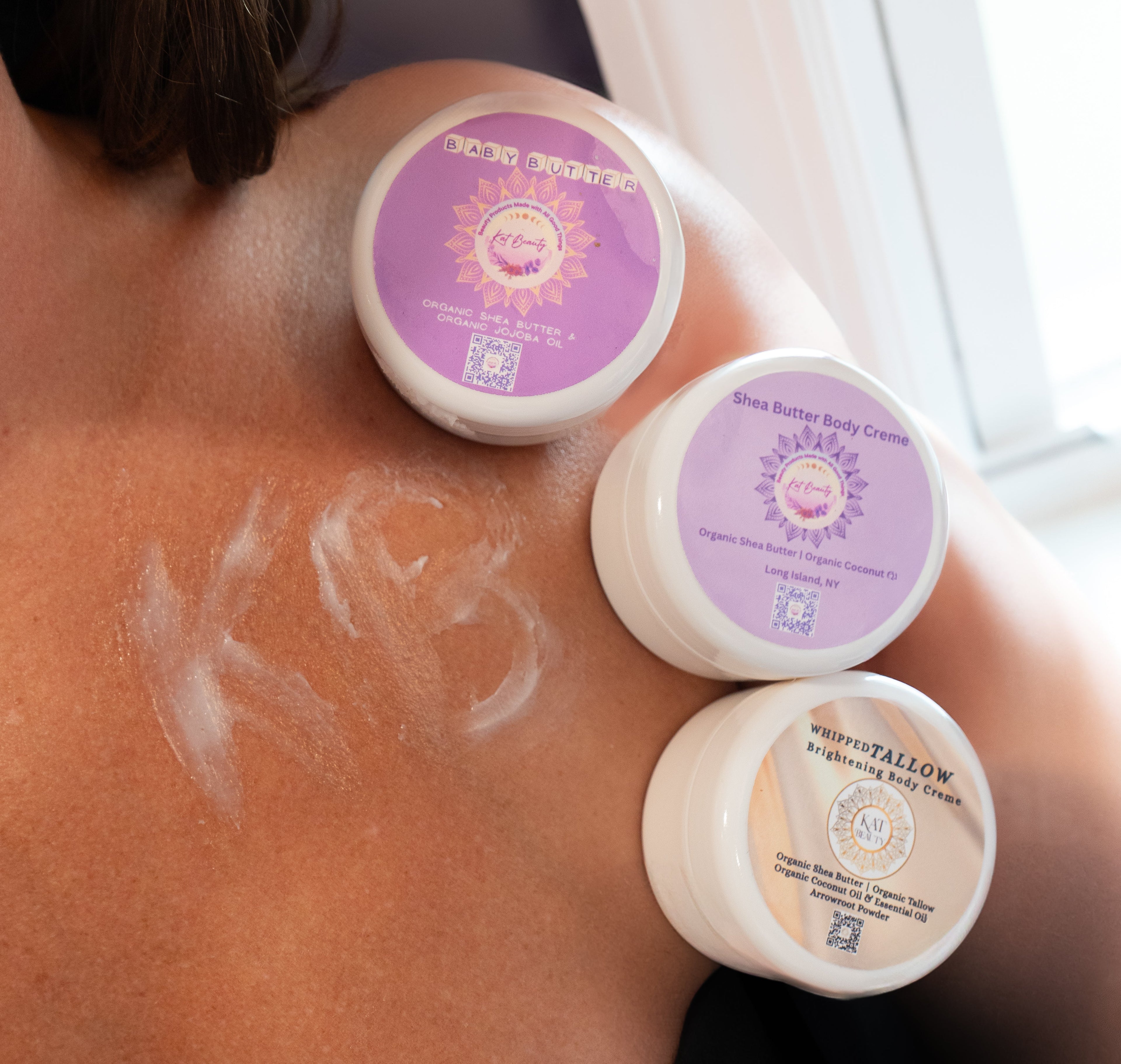 Organic whipped body crème